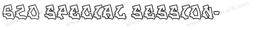 520 special session字体转换